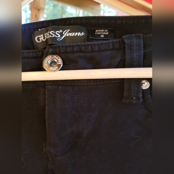 Black Jean's Guess Brand Vietnam Womans Size 28 Medium - Picture 13 of 13